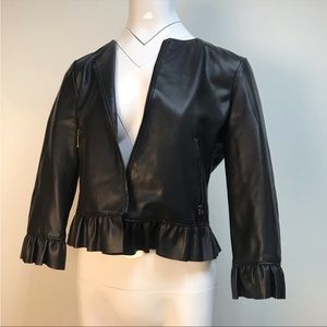 NWOT Cavalini 100% Vegan Leather Jacket